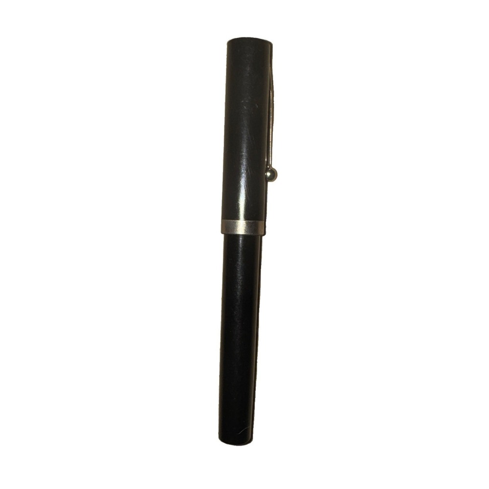 Vintage Sheaffer No Nonsense Fountain Pen Black Italic F Calligraphy Nib USA